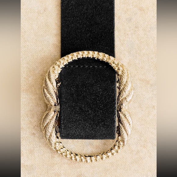 Sezane Artemis Belt, 80, Black - Picture 2 of 4